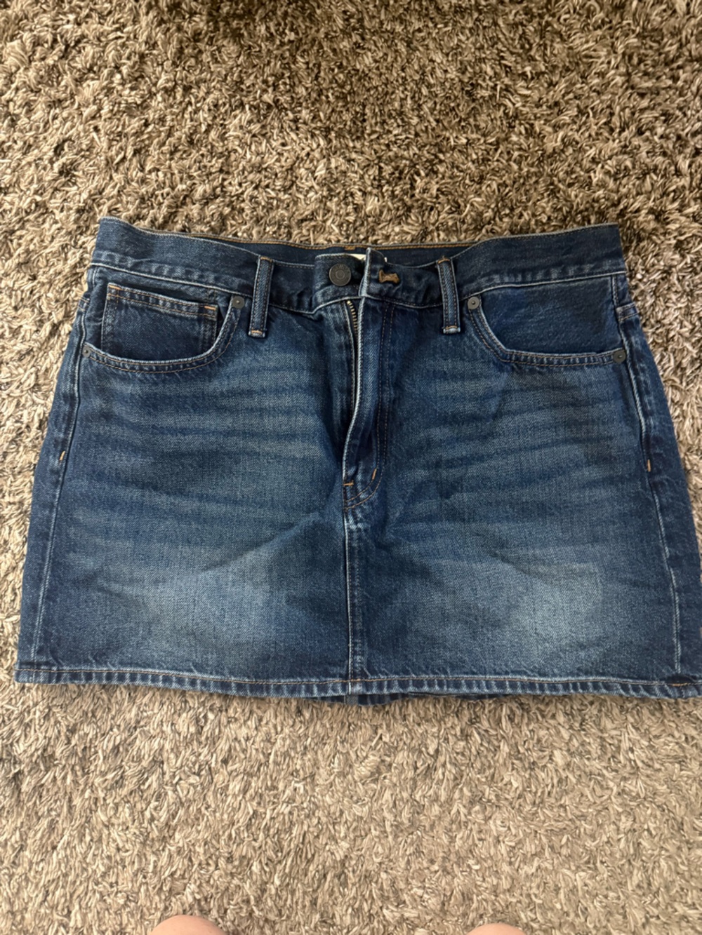 Madewell Indigo Denim Straight Skirt